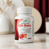 Ayurveda Health Liv-Pure Tablets | Ayurvedic Herbal Wellness Supplement with Giloy, Kalmegh & Bhringraj | 60 Tablets