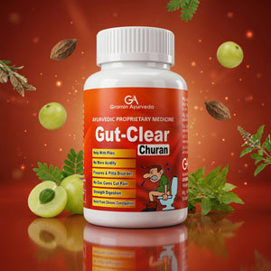 Gramin Ayurveda Gut-Clear Churan | Ayurvedic Digestive & Constipation Support | Helps Maintain Gut Comfort, Digestive Health & Bowel Regularity | Herbal Digestive Formula