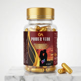 Gramin Ayurveda Power Veda Capsules – Ayurvedic Energy Booster for Men | Supports Stamina, Stress Relief & Performance | Natural Vitality Supplement (30 Capsules)